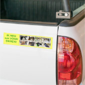 IK REM ook VOOR DIEREN! Bumpersticker (Op Truck)