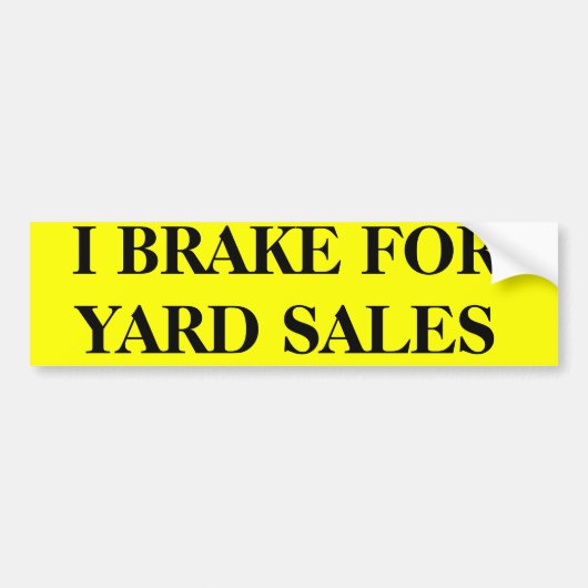 IK REM OP KOOPJES IN DE TUIN BUMPERSTICKER (Voorkant)