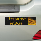 Ik rem op slangen bumpersticker (Op auto)