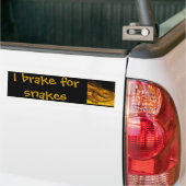 Ik rem op slangen bumpersticker (Op Truck)