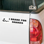 Ik rem op slangen bumpersticker (Op Truck)