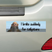 Ik rem plotseling op kleerapparaten bumpersticker (Op auto)