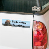 Ik rem plotseling op kleerapparaten bumpersticker (Op Truck)