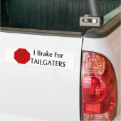 Ik Rem Voor Aanhangers Bumpersticker (Op Truck)