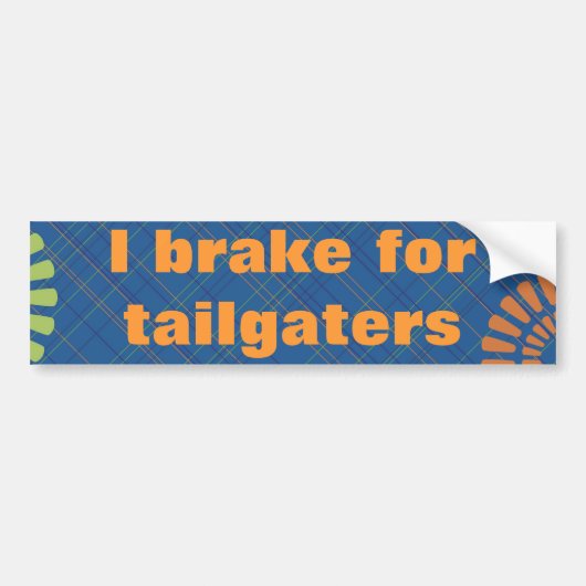 Ik Rem voor Achteropkomers Bumpersticker (Voorkant)
