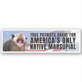 Ik rem voor Amerika's enige inheemse buideldier Po Sticker