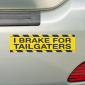 Ik rem voor bumperklever bumpersticker (Op auto)