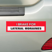 "Ik rem voor..." Bumpersticker (Op auto)
