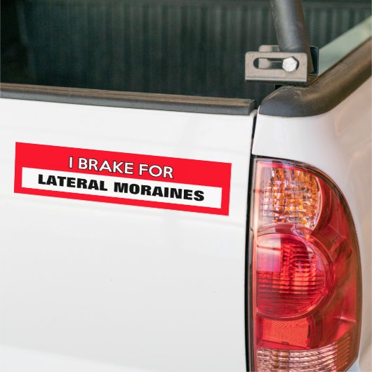 "Ik rem voor..." Bumpersticker (Op Truck)