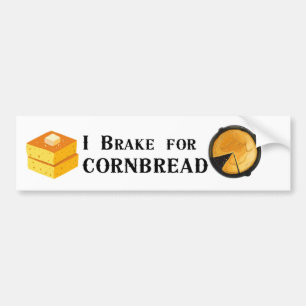Ik rem voor cornbread bumpersticker