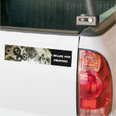 Ik rem voor Demons! Bumpersticker (Op Truck)