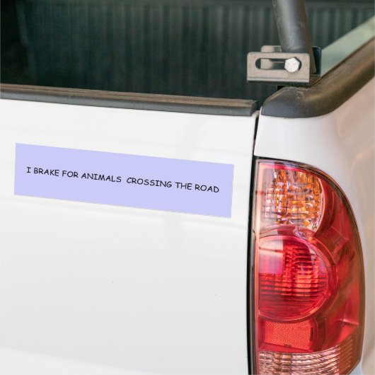 IK REM VOOR DIEREN DIE DE WEG VERZETTEN BUMPERSTICKER (Op Truck)