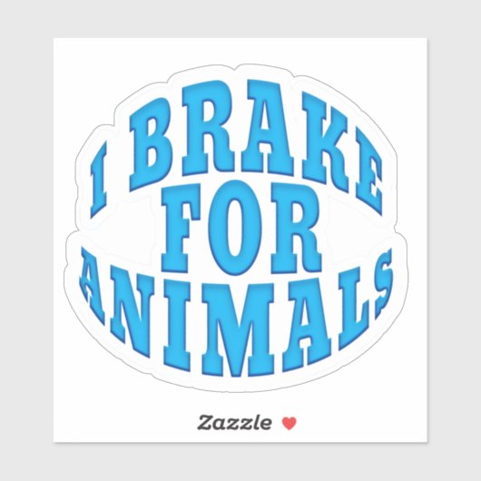 IK REM VOOR DIEREN Raam en Auto Decals Sticker (Vel)