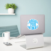 IK REM VOOR DIEREN Raam en Auto Decals Sticker (Laptop op bureau)