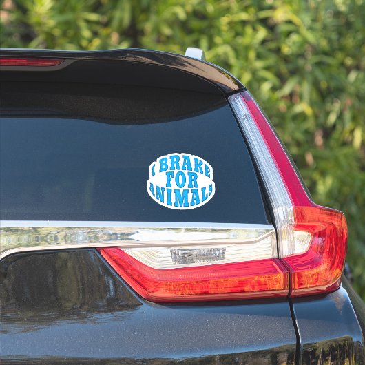 IK REM VOOR DIEREN Raam en Auto Decals Sticker (Auto Zijkant)