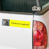 Ik rem voor eekhoorns bumpersticker (Op Truck)
