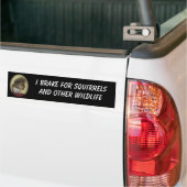Ik rem voor eekhoorns bumpersticker (Op Truck)