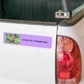 Ik rem voor egels! bumpersticker (Op Truck)