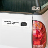 Ik rem voor foto-opps. bumpersticker (Op Truck)