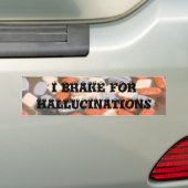 ik rem voor hallucinaties bumpersticker (Op auto)