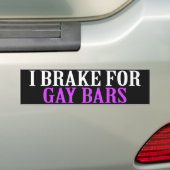 IK REM VOOR HOMOBARS BUMPERSTICKER (Op auto)