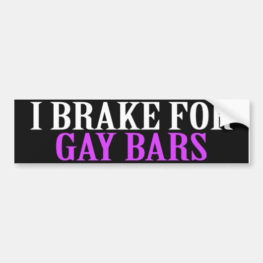 IK REM VOOR HOMOBARS BUMPERSTICKER (Voorkant)