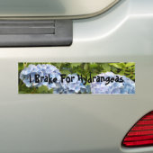 Ik rem voor Hortensia's Bumpersticker (Op auto)