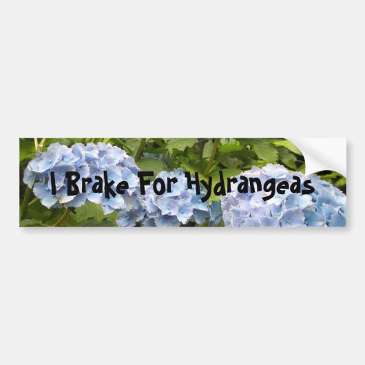 Ik rem voor Hortensia's Bumpersticker (Voorkant)