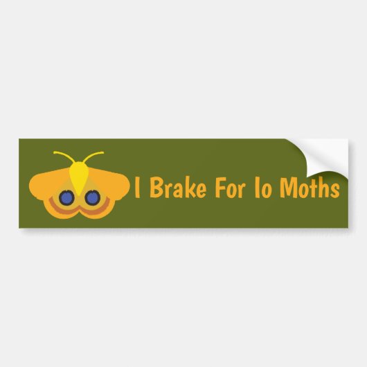 Ik Rem Voor Io-Motten Bumpersticker (Voorkant)