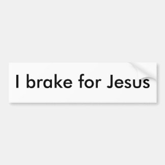 Ik rem voor Jezus Bumpersticker