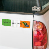 Ik rem voor kabouters St. Patrick's Day Bumpersticker (Op Truck)