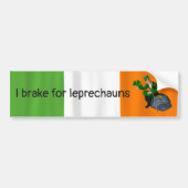 Ik rem voor kabouters St. Patrick's Day Bumpersticker (Voorkant)