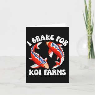 Ik rem voor Koi Boerderijen Funny Koi Fish Pond Lo Kaart