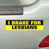 IK REM VOOR LESBIENNES BUMPERSTICKER (Op auto)