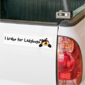 Ik rem voor lieveheersbeestjes bumpersticker (Op Truck)
