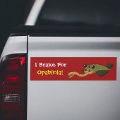 Ik rem voor Opabinia! Bumpersticker