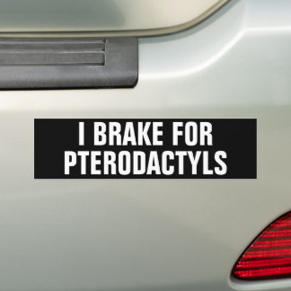 IK REM VOOR PTERODACTYLEN BUMPERSTICKER