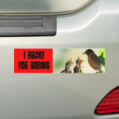 Ik rem voor Robins Bumpersticker (Op auto)