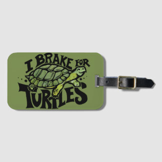 Ik Rem voor Schildpadden Bagagelabel