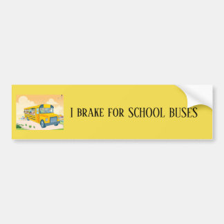 Ik rem voor schoolbussen bumpersticker