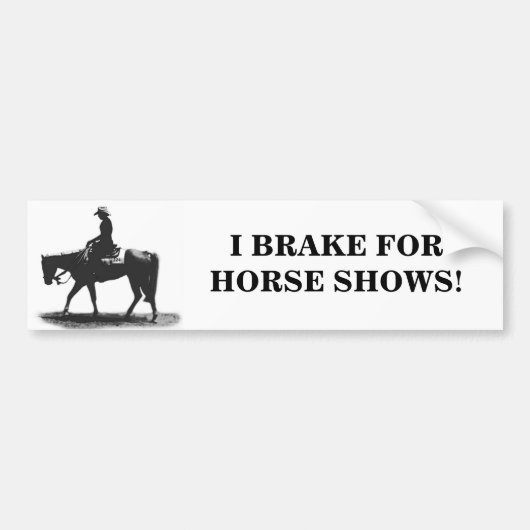 IK REM VOOR SHOWS! Bumpersticker (Voorkant)