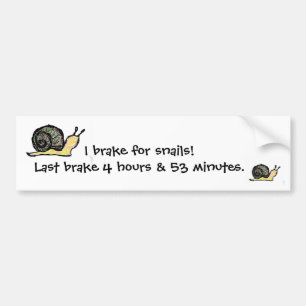 Ik rem voor slakken... bumpersticker