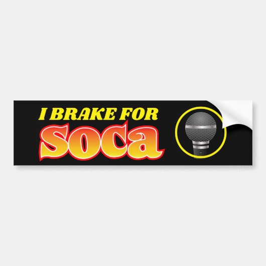 IK REM VOOR SOCA BUMPERSTICKER (Voorkant)
