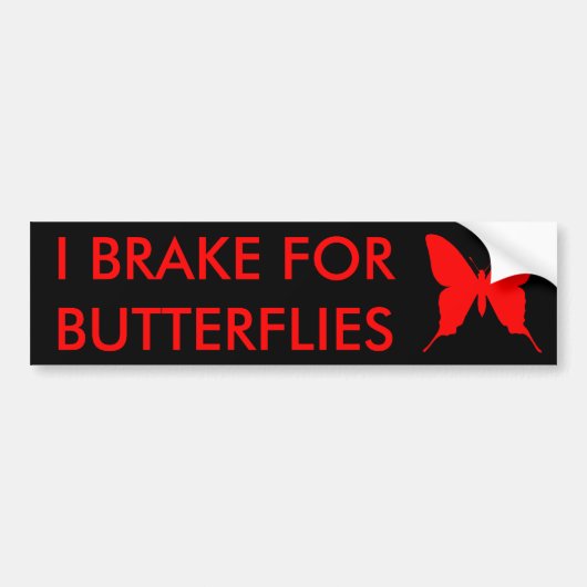 IK REM VOOR VLINDERS Bumper Sticker (Voorkant)