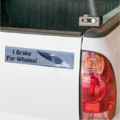 Ik rem voor walvissen! Bumpersticker (Op Truck)