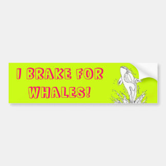 Ik rem voor walvissen bumpersticker