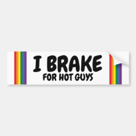 Ik remt de regenboogpride Gay die ik dacht te hebb Bumpersticker
