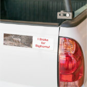 Ik remt voor Bighorns. Bumpersticker (Op Truck)