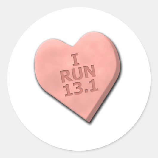 Ik ren 13.1 ronde sticker (Voorkant)