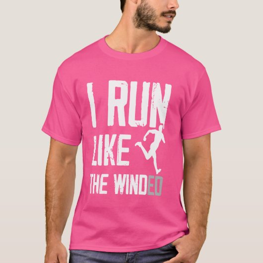 Ik ren als de gewikkelde hardloopconditioner t-shirt (Voorkant)